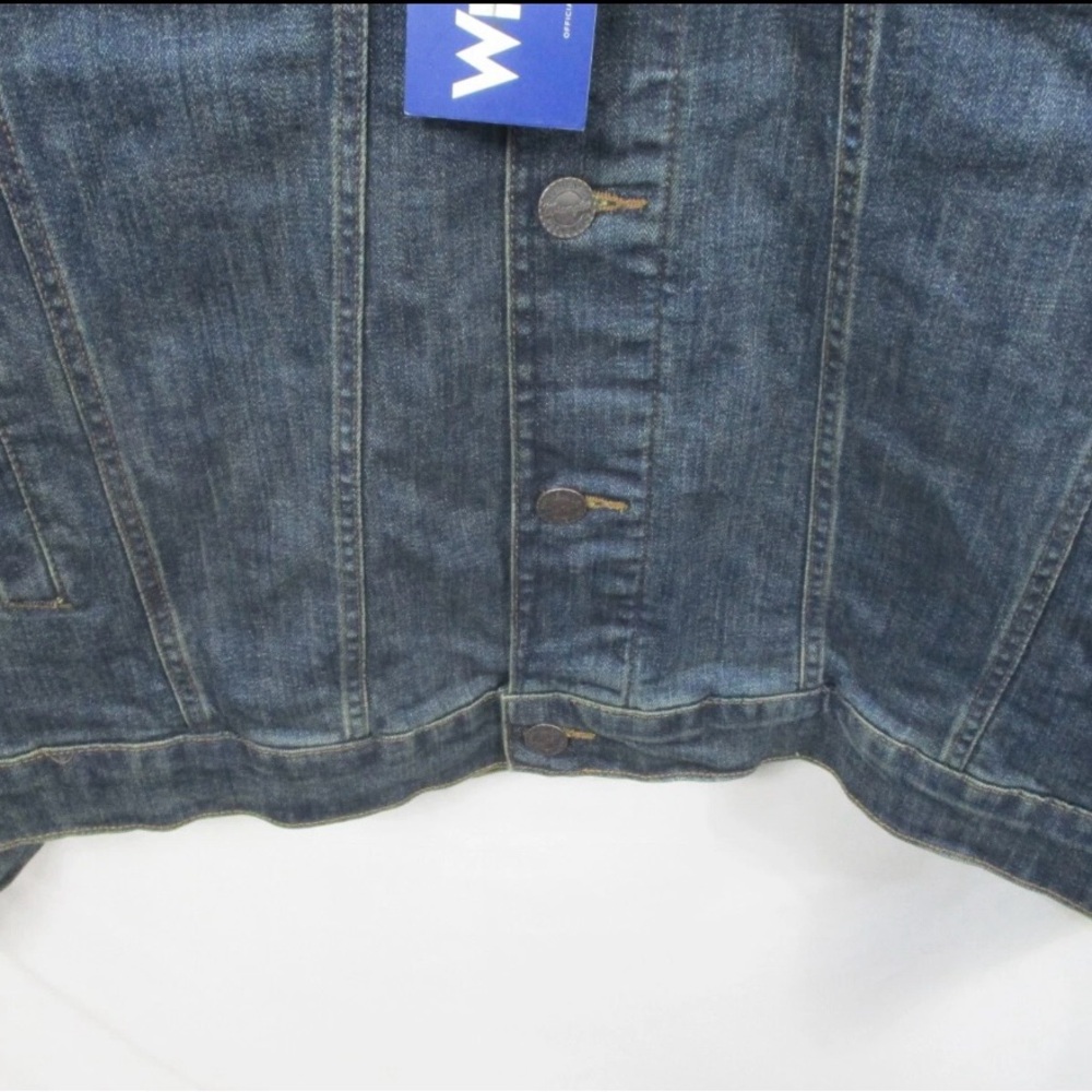 Wrangler Texas A&M Denim Jacket Womens XL Aggies Blue Button Up Jean Cotton New - Picture 4 of 9